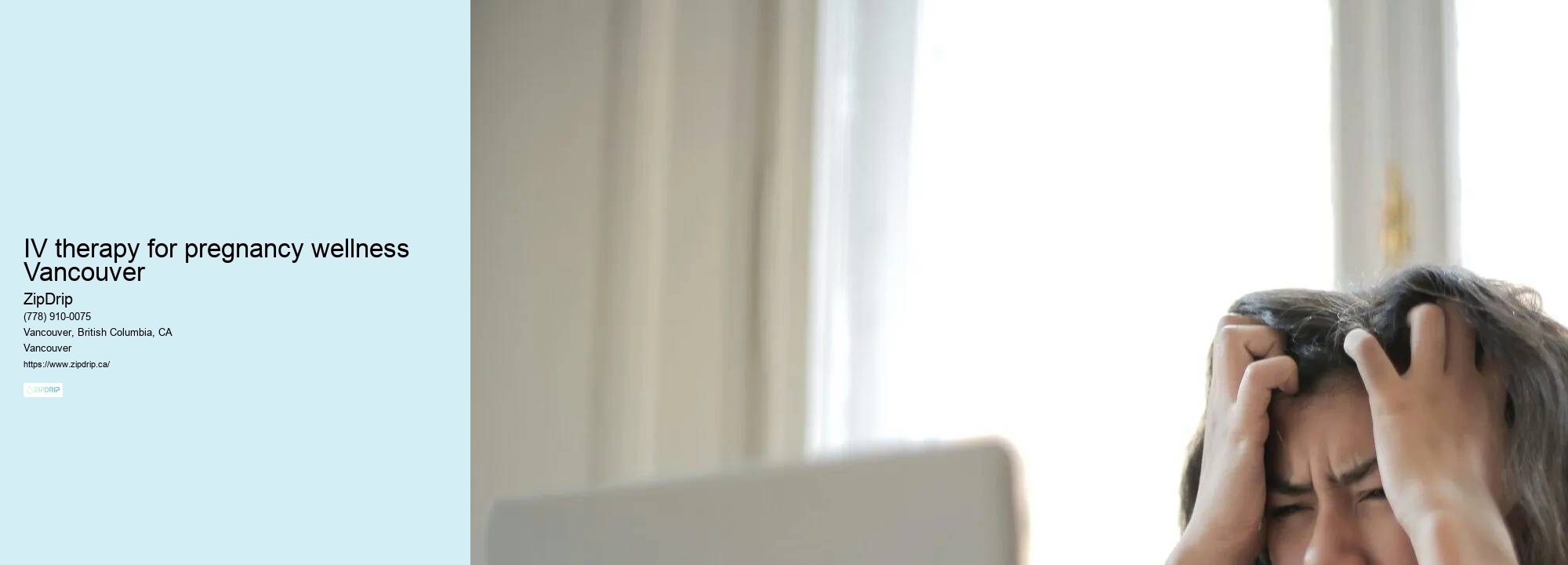 Wellness IV packages IV therapy for pregnancy wellness Vancouver