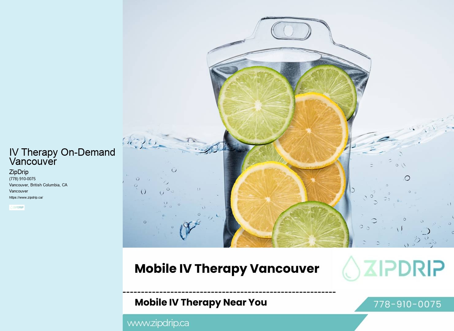 IV Therapy On-Demand Vancouver mobile hydration services