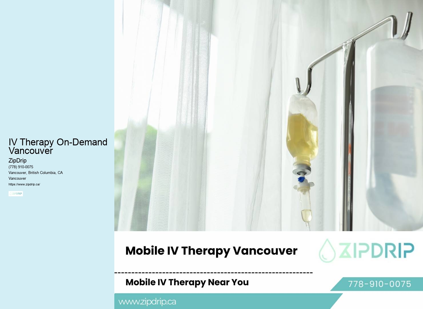 IV Therapy On-Demand Vancouver Mobile Health Solutions