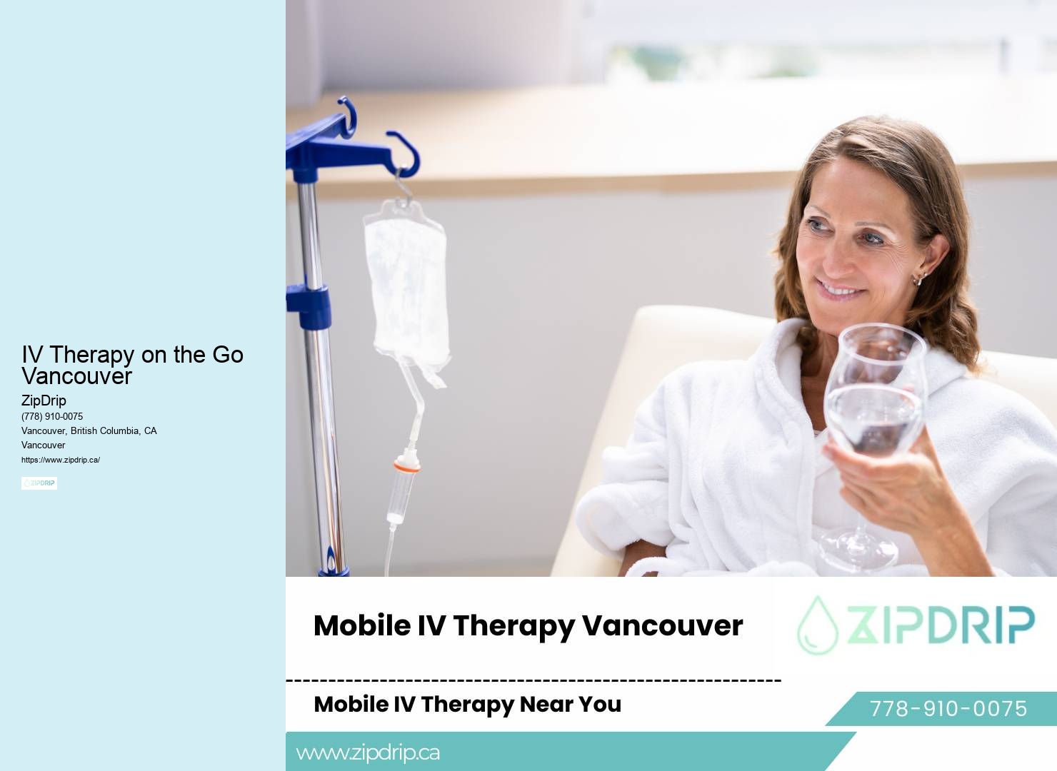 IV Therapy on the Go Vancouver IV Recovery Services