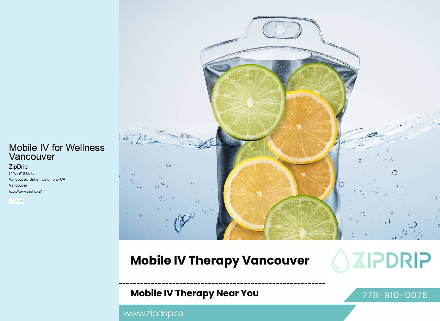 Mobile IV for Wellness Vancouver Mobile IV Specialists