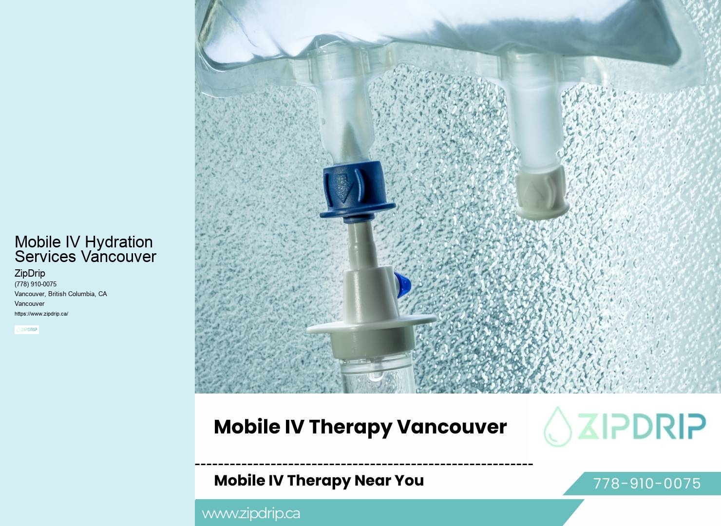 On-the-Go IV Fluid Replacement Mobile IV Hydration Services Vancouver