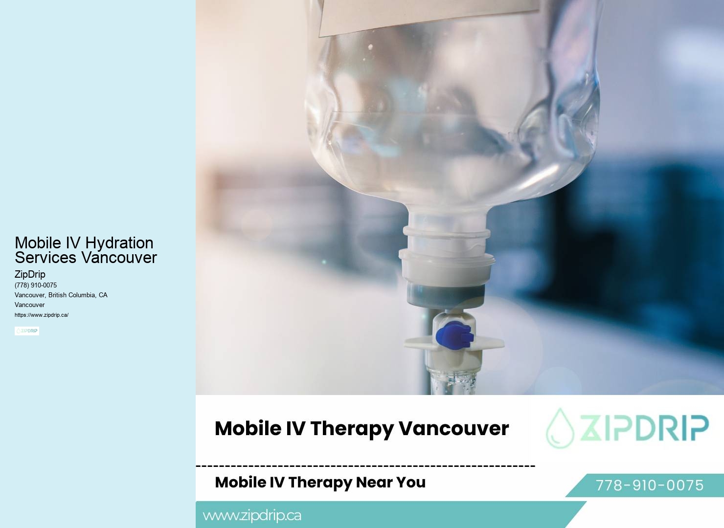 Detox IV drips Mobile IV Hydration Services Vancouver