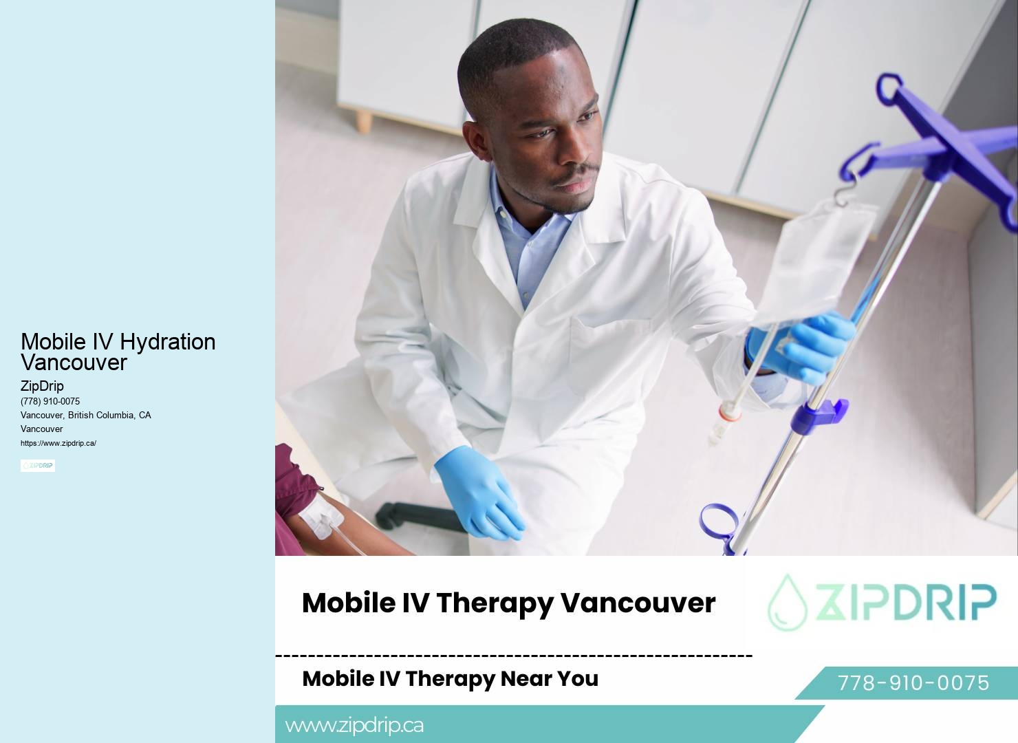 On-the-Go IV Drip Services Mobile IV Hydration Vancouver
