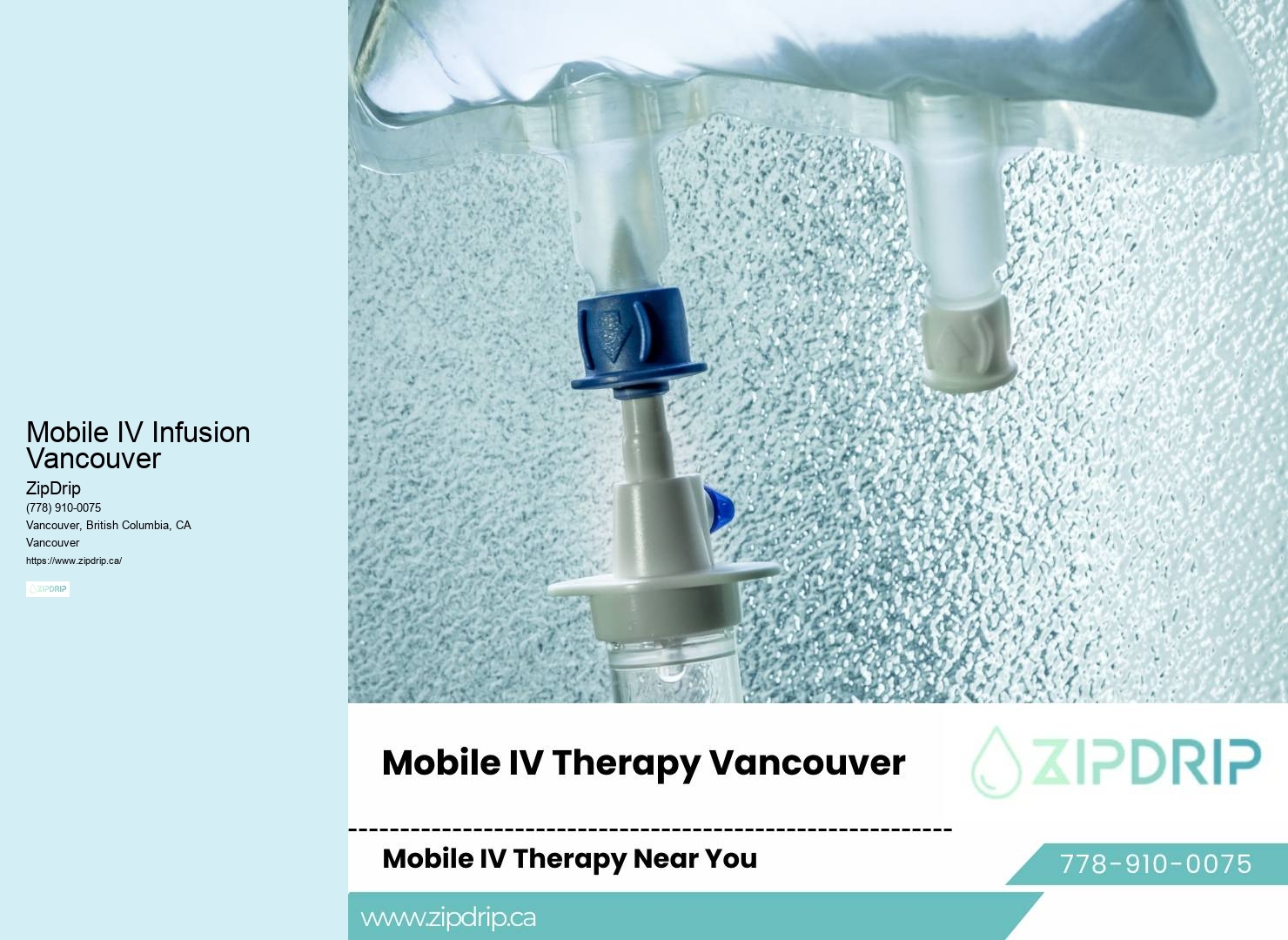 IV therapy near me Mobile IV Infusion Vancouver