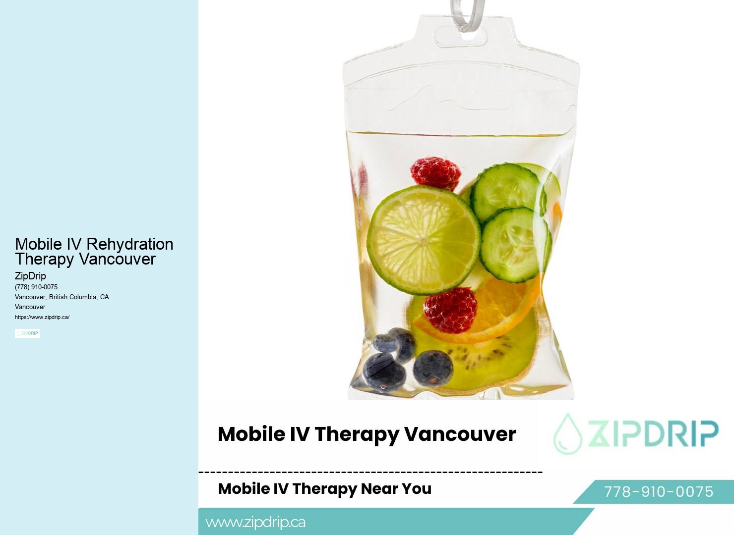 Mobile IV Rehydration Therapy Vancouver IV Recovery Services