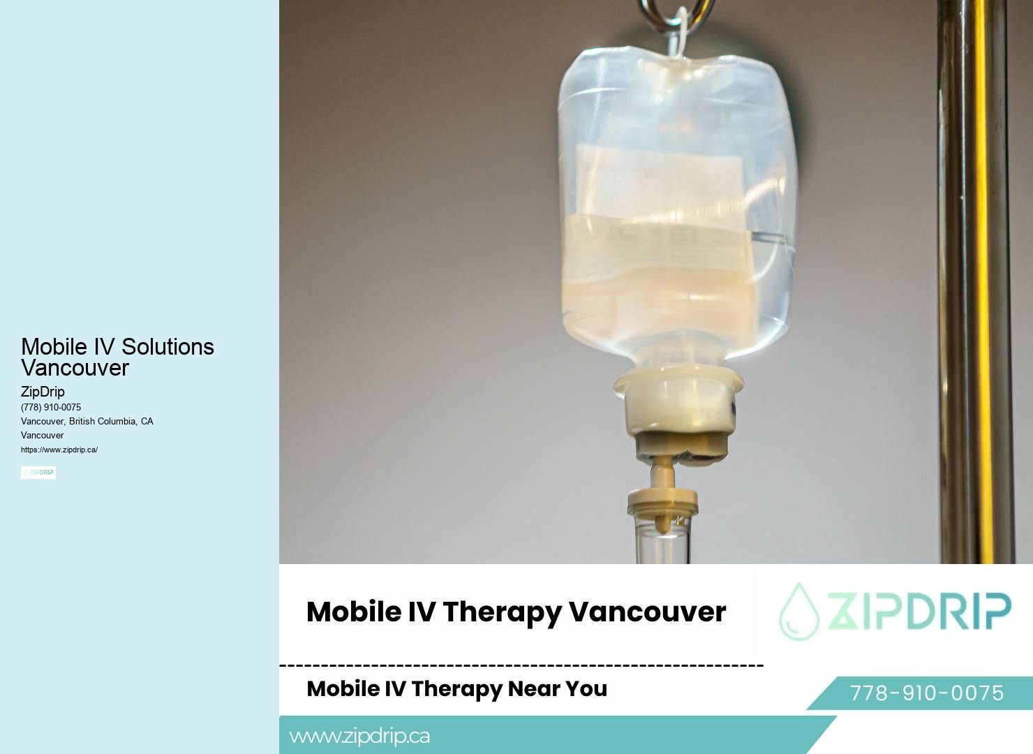 Mobile IV Solutions Vancouver IV drip services