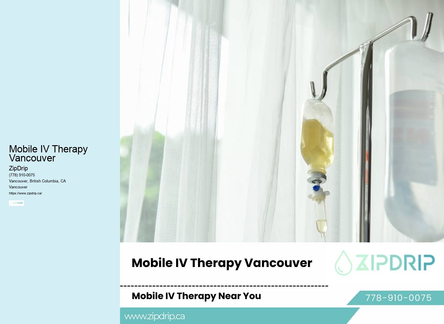 Fast IV Hydration Mobile IV Therapy Vancouver