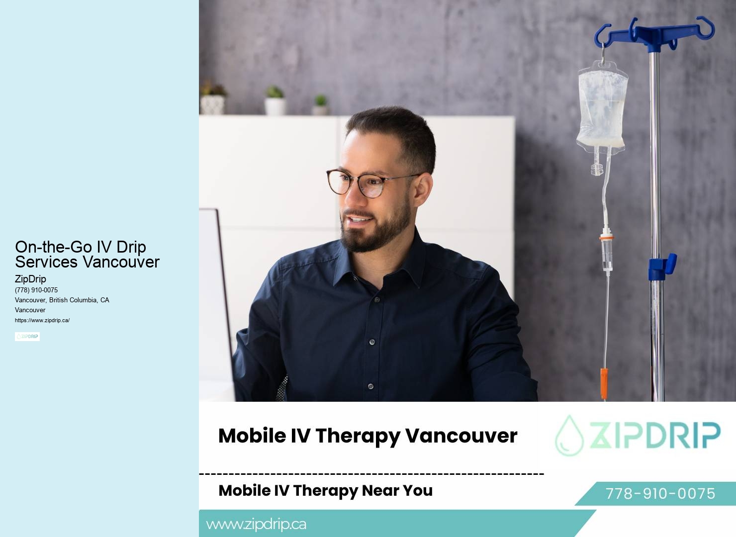 Mobile IV Hydration Therapy On-the-Go IV Drip Services Vancouver