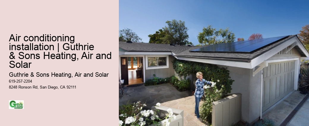 Air conditioning installation | Guthrie & Sons Heating, Air and Solar