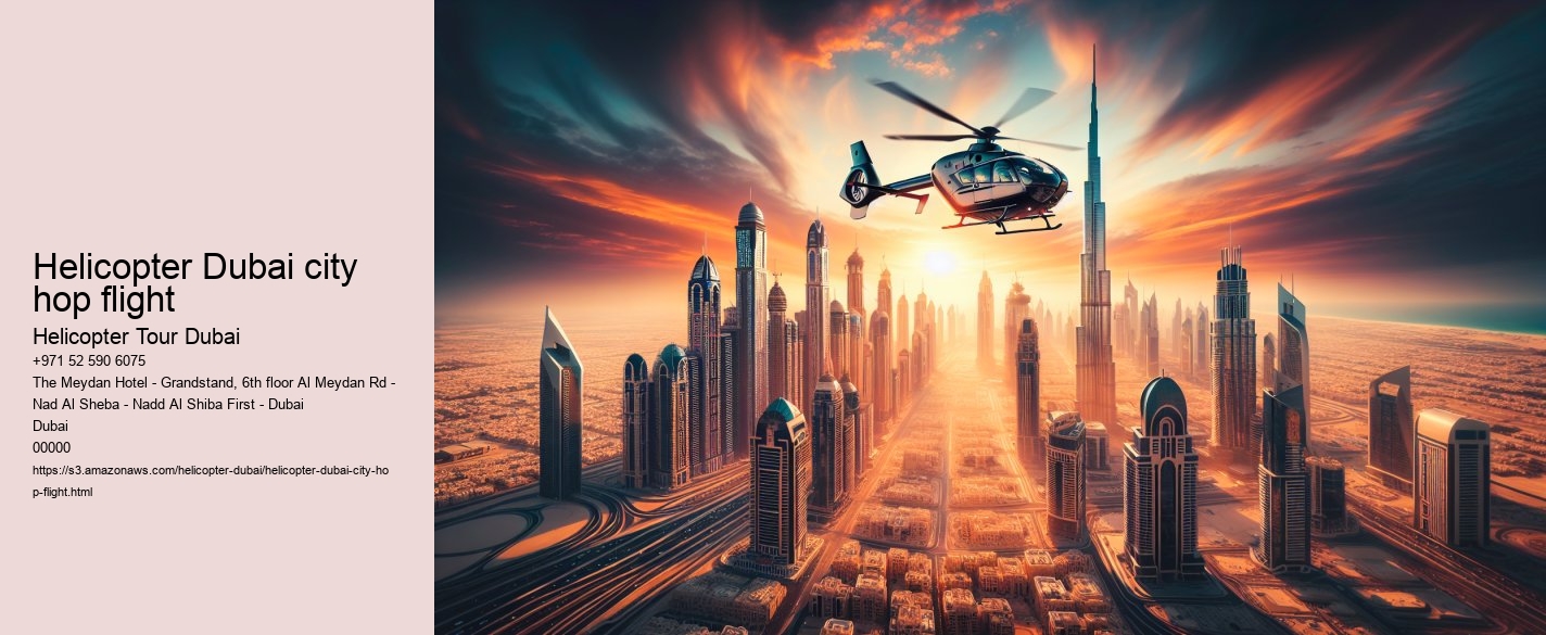 Helicopter Dubai city hop flight