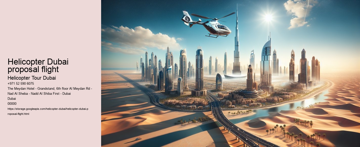 Helicopter Dubai proposal flight