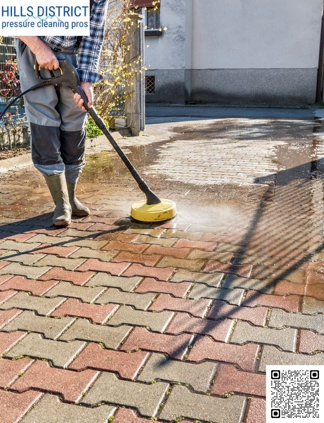 How does pressure cleaning affect landscaping?