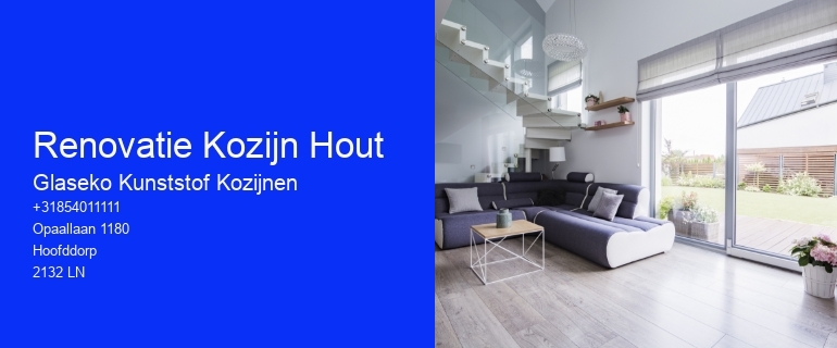 Renovatie Kozijn Hout