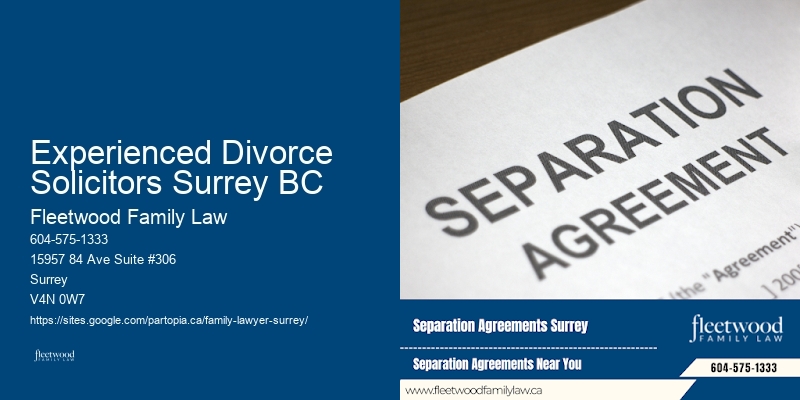 Experienced Divorce Solicitors Surrey BC