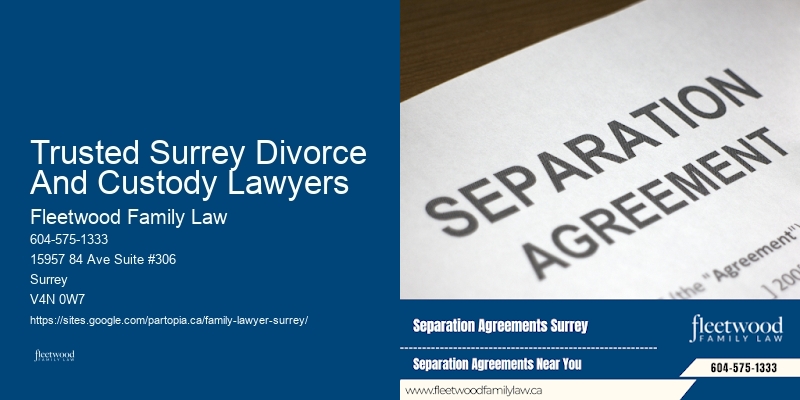 Trusted Surrey Divorce And Custody Lawyers