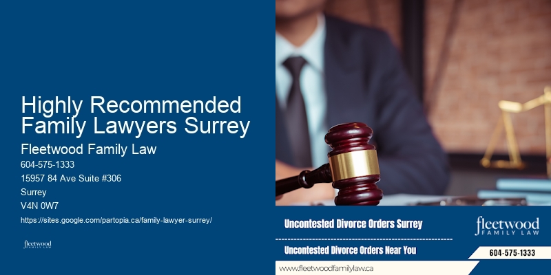 Highly Recommended Family Lawyers Surrey