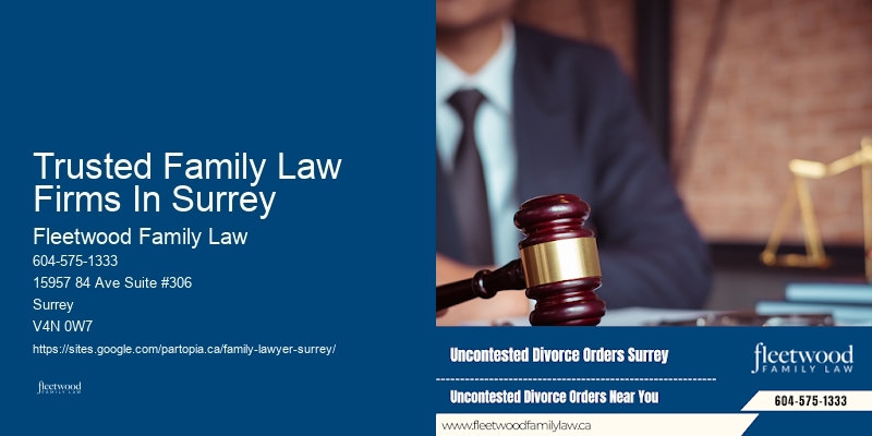 Trusted Family Law Firms In Surrey