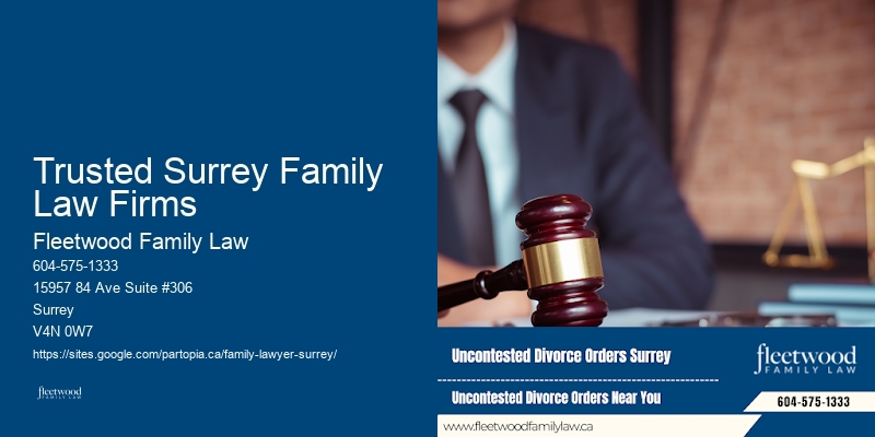 Trusted Surrey Family Law Firms