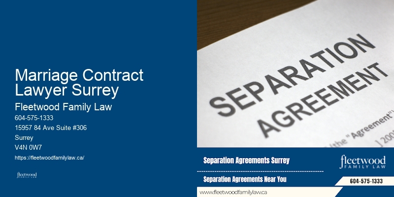 Marriage Contract Lawyer Surrey