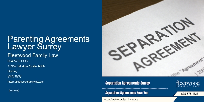 Parenting Agreements Lawyer Surrey