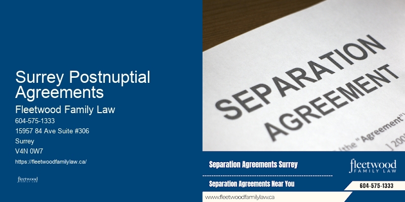 Surrey Postnuptial Agreements