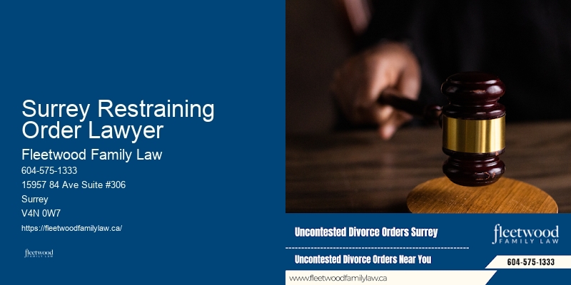 Surrey Restraining Order Lawyer