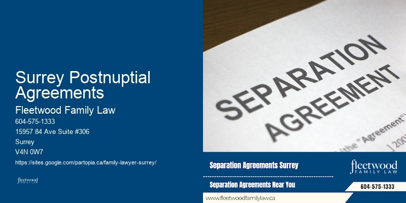 Surrey Postnuptial Agreements