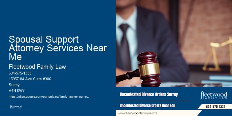 Spousal Support Attorney Services Near Me