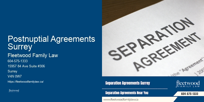 Postnuptial Agreements Surrey