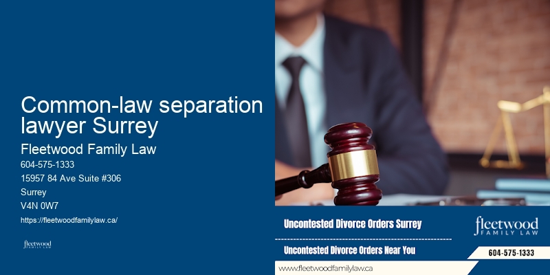 Common-law separation lawyer Surrey