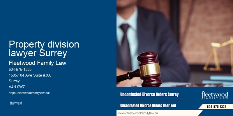 Property division lawyer Surrey