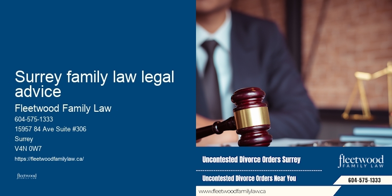 Surrey family law legal advice