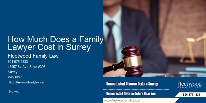 How Much Does a Family Lawyer Cost in Surrey