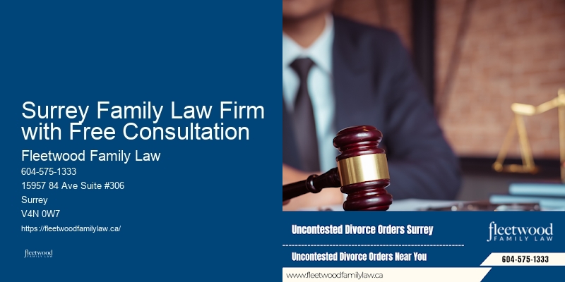 Surrey Family Law Firm with Free Consultation