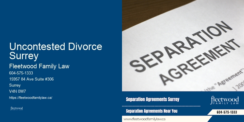 Uncontested Divorce Surrey