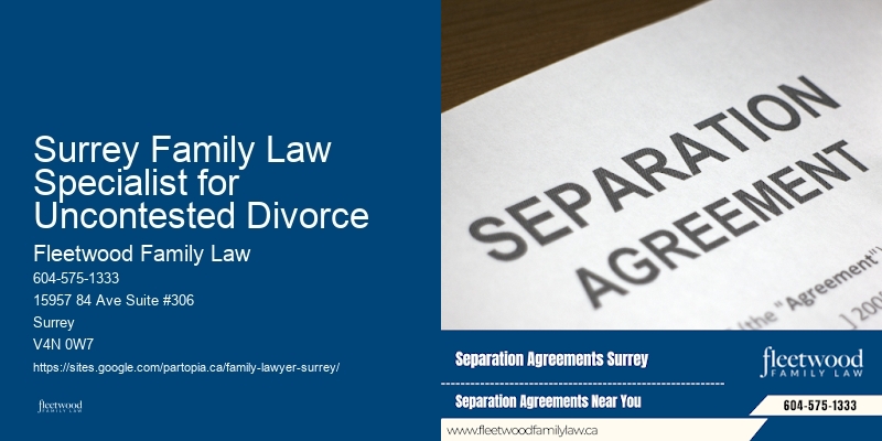 Surrey Family Law Specialist for Uncontested Divorce