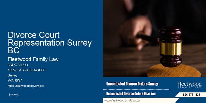 Divorce Court Representation Surrey BC