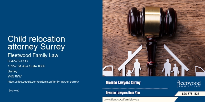 Child relocation attorney Surrey