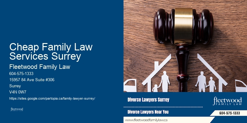 Cheap Family Law Services Surrey