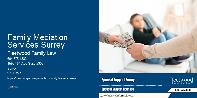 Spousal Support Lawyer Family Mediation Services Surrey