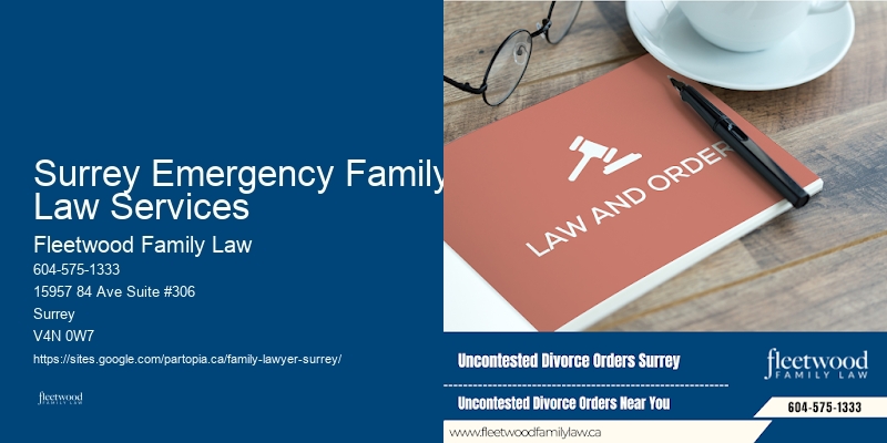 Family Property Settlement Surrey Emergency Family Law Services