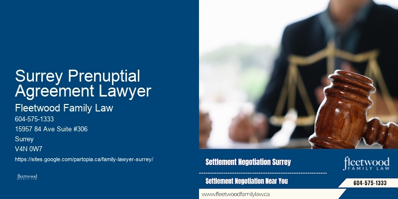 Surrey Prenuptial Agreement Lawyer Family Lawyer