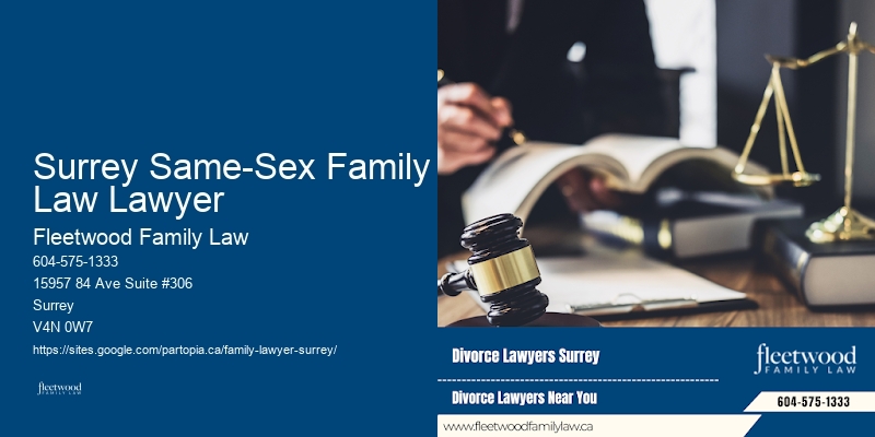 Family Lawyer Assistance And Expertise Surrey Same-Sex Family Law Lawyer