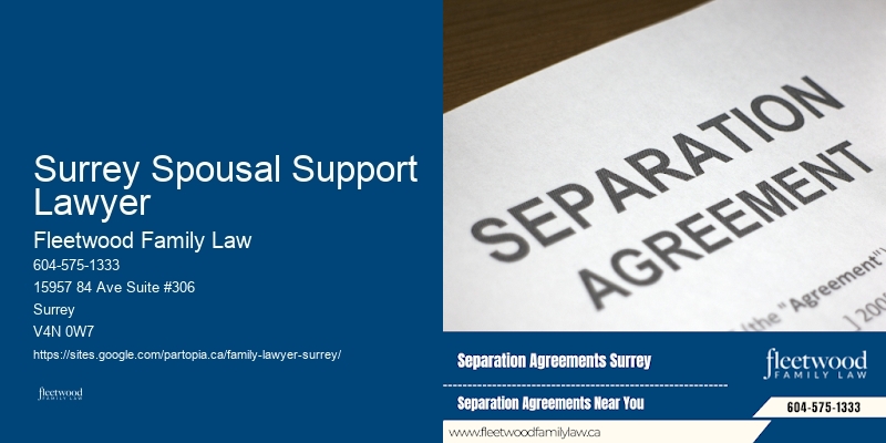 Surrey Spousal Support Lawyer