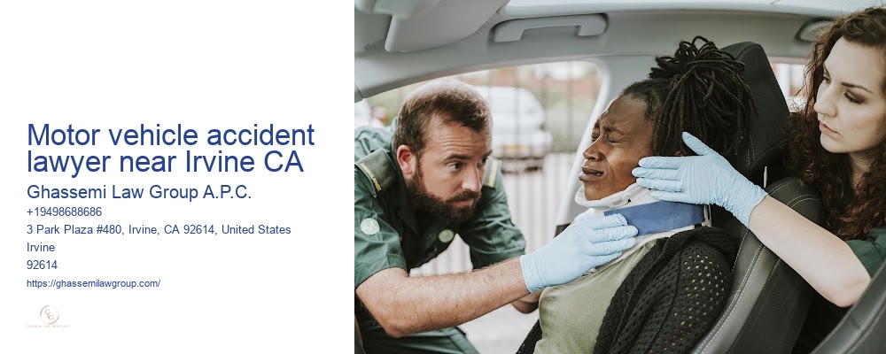 Motor vehicle accident lawyer near Irvine CA