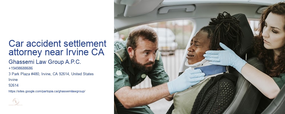 Car accident settlement attorney near Irvine CA
