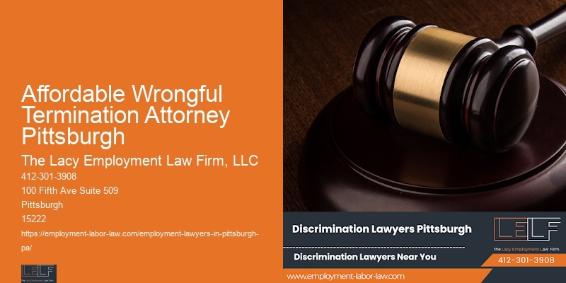 Affordable Wrongful Termination Attorney Pittsburgh