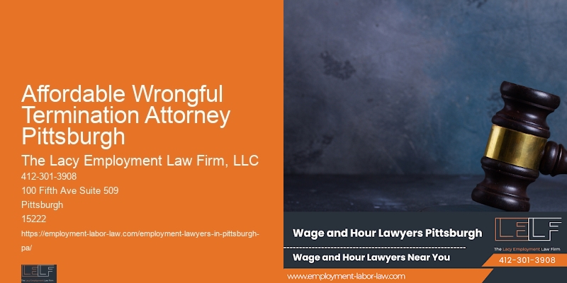 Affordable Wrongful Termination Attorney Pittsburgh Labor Law Lawyer Near Me
