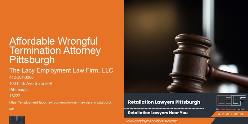Union Rights Attorney Affordable Wrongful Termination Attorney Pittsburgh North Shore